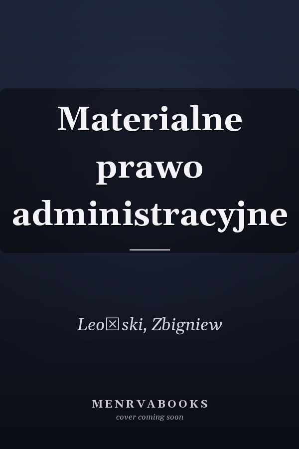 Materialne prawo administracyjne