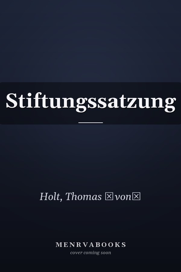 Stiftungssatzung
