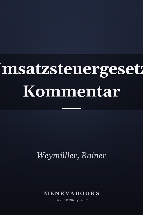 Umsatzsteuergesetz: Kommentar