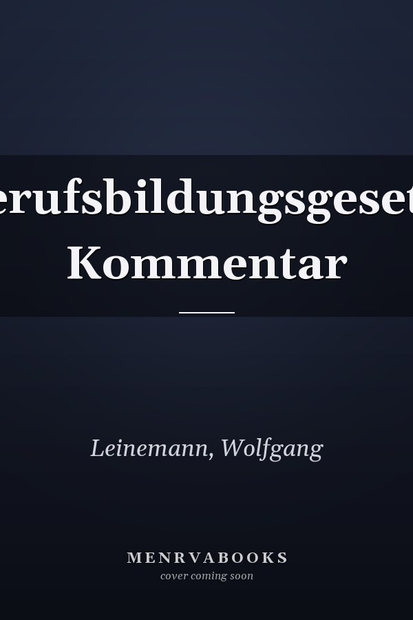 Berufsbildungsgesetz: Kommentar