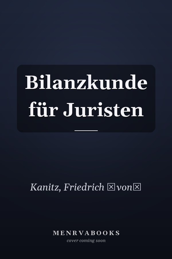 Bilanzkunde für Juristen