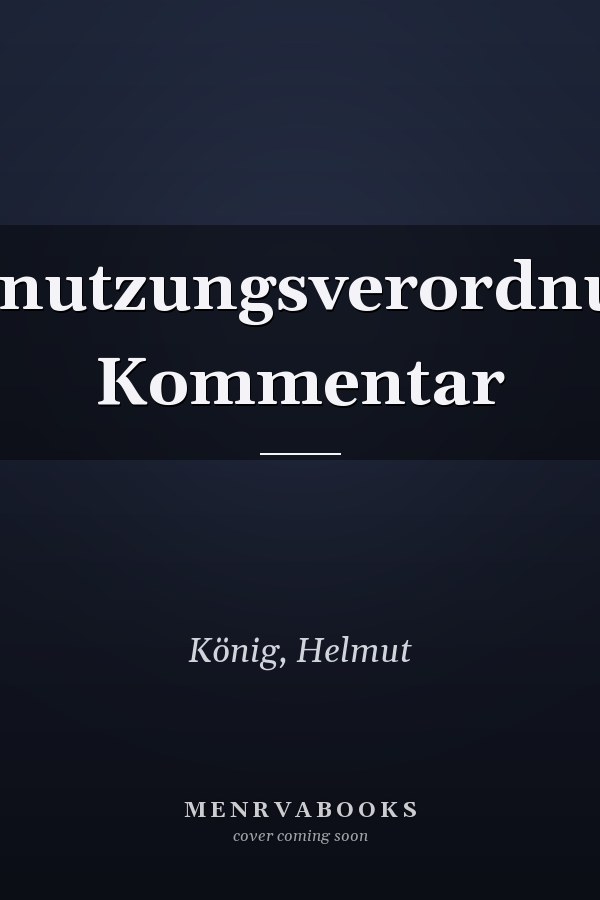 Baunutzungsverordnung: Kommentar