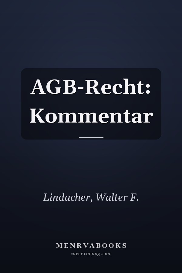 AGB-Recht: Kommentar