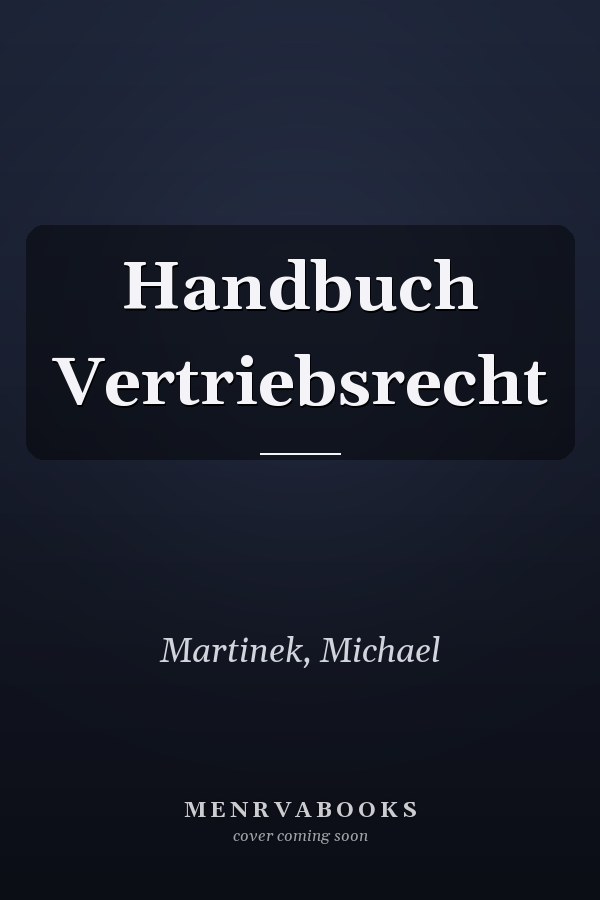 Handbuch Vertriebsrecht