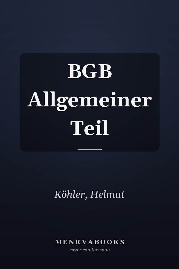 BGB Allgemeiner Teil