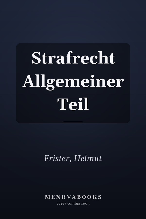 Strafrecht Allgemeiner Teil