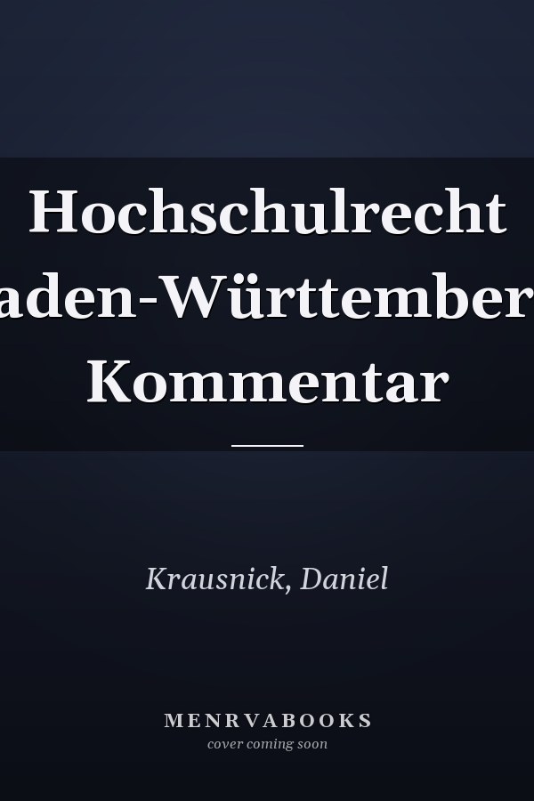 Hochschulrecht Baden-Württemberg: Kommentar