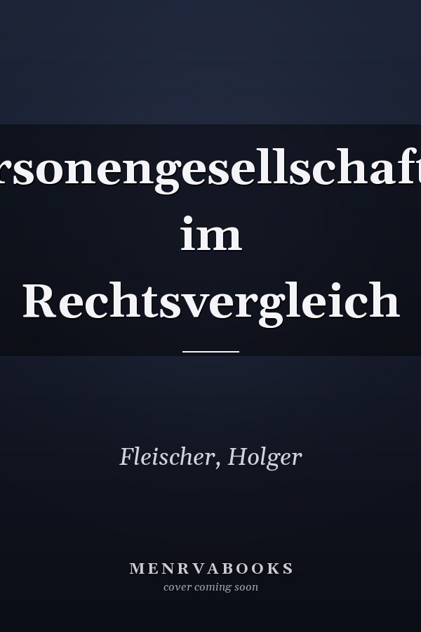 Personengesellschaften im Rechtsvergleich
