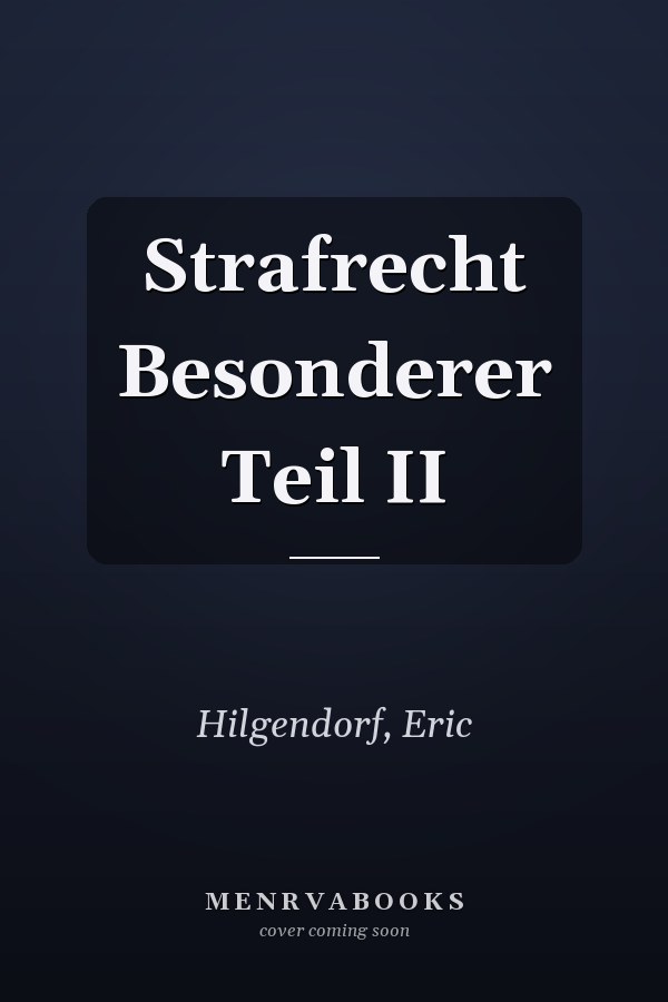 Strafrecht Besonderer Teil II