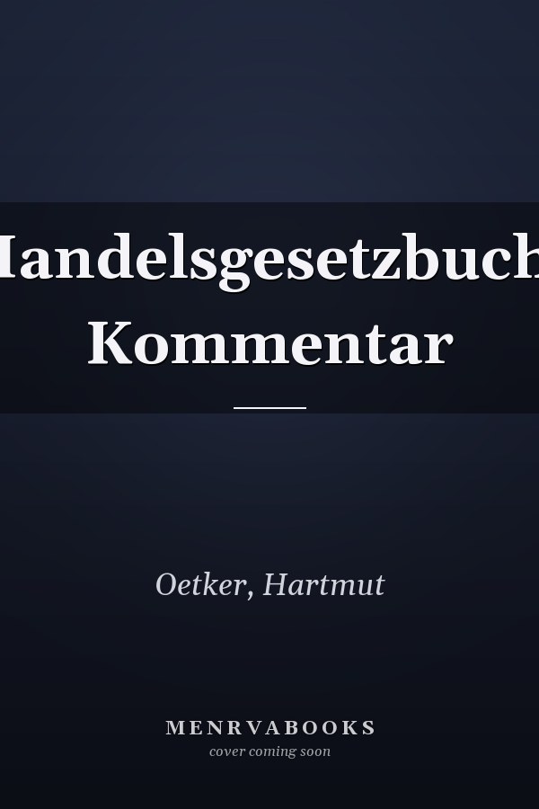 Handelsgesetzbuch: Kommentar