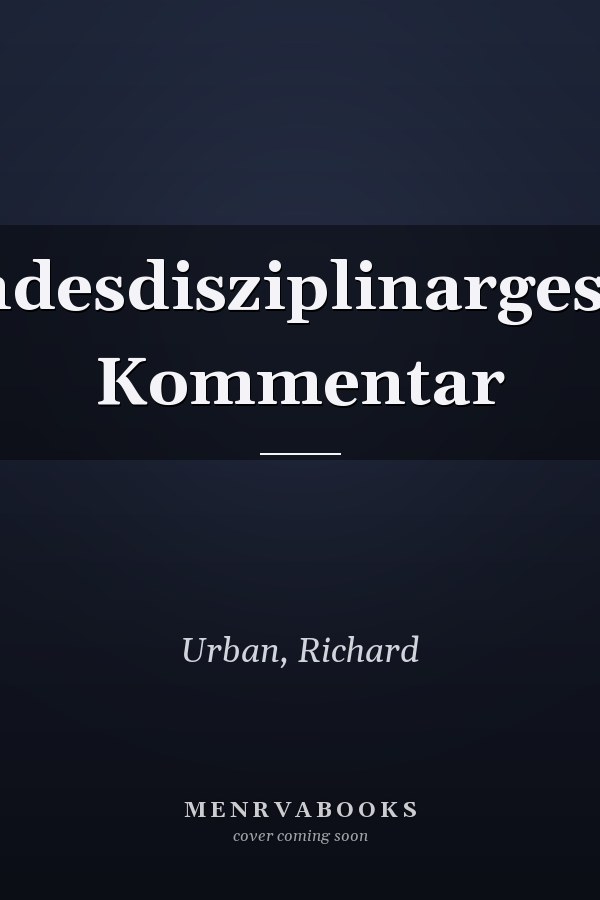 Bundesdisziplinargesetz: Kommentar