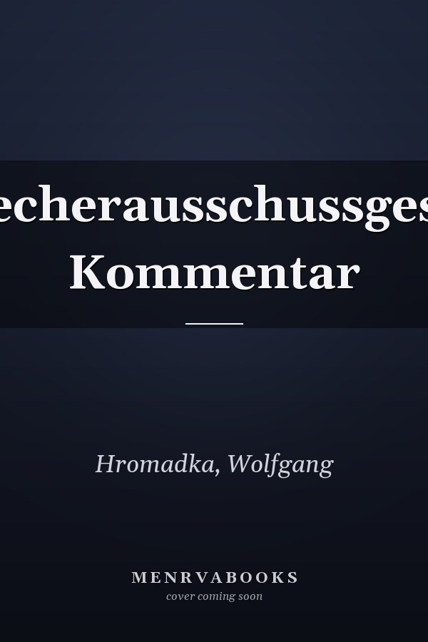 Sprecherausschussgesetz: Kommentar