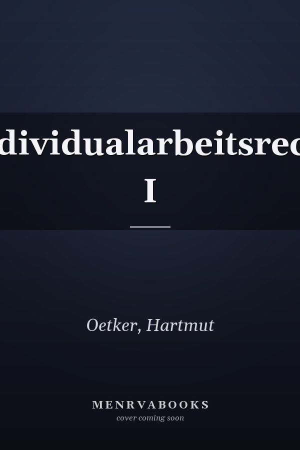 Individualarbeitsrecht I