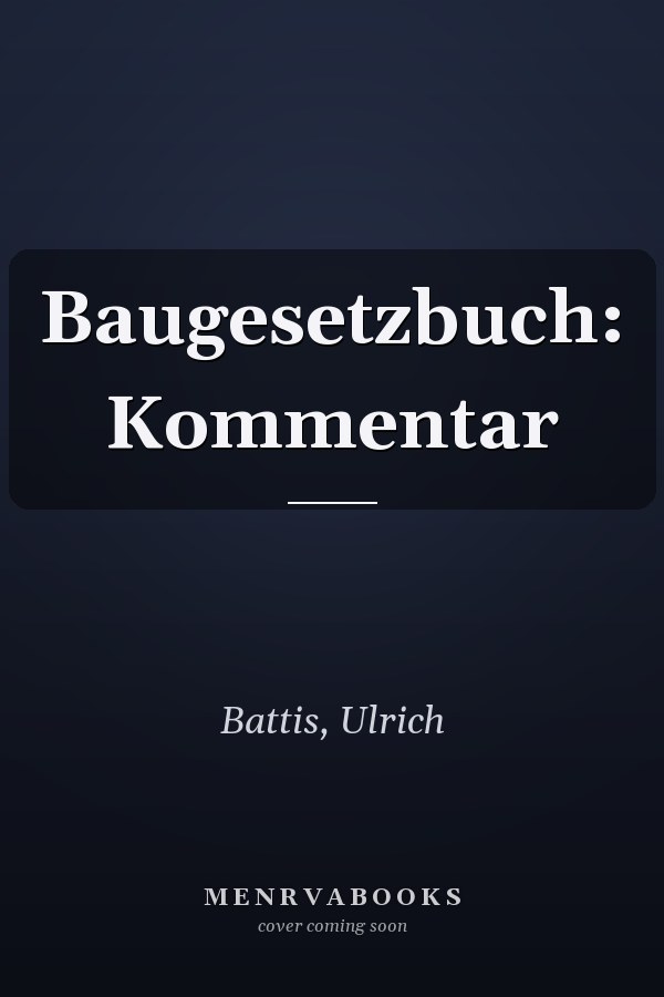 Baugesetzbuch: Kommentar