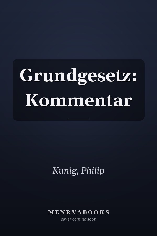 Grundgesetz: Kommentar
