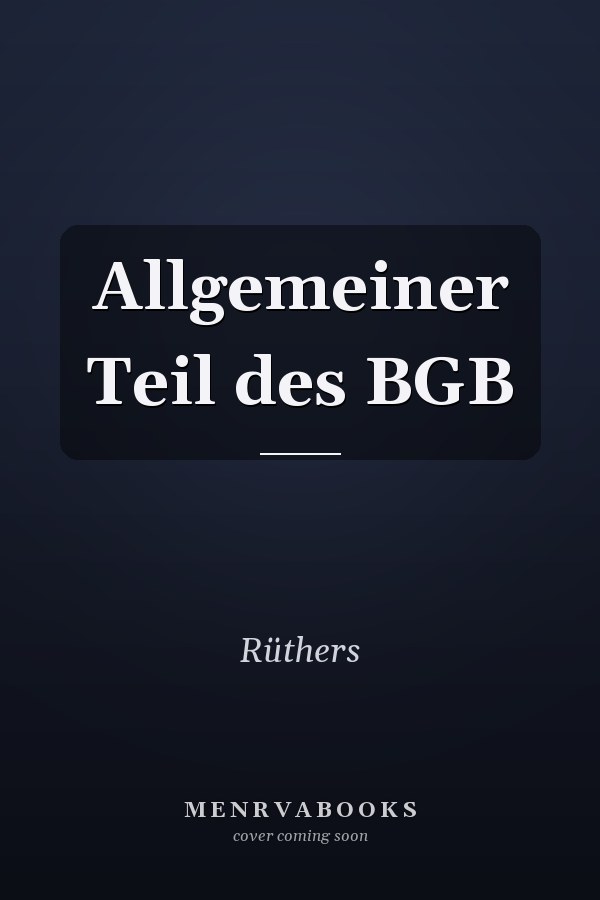 Allgemeiner Teil des BGB