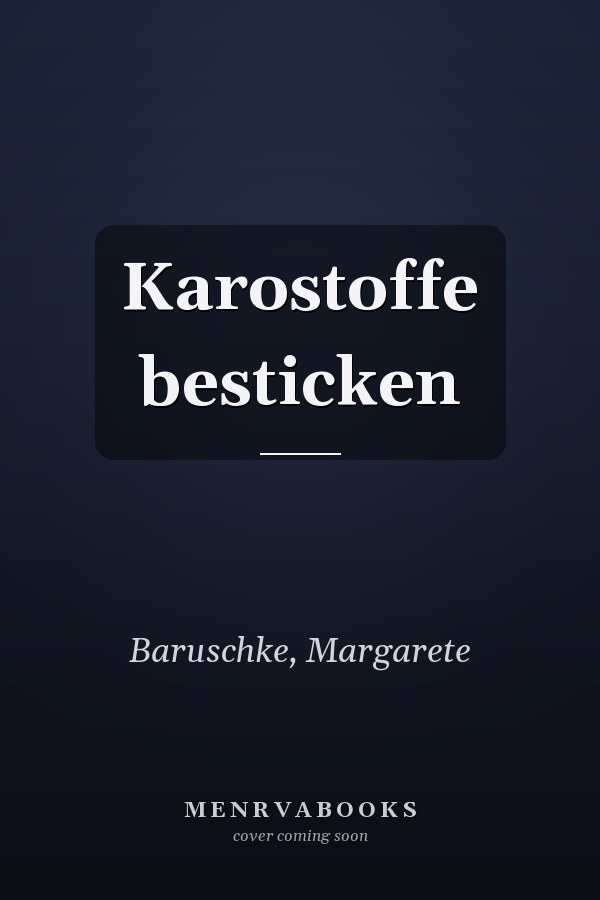 Karostoffe besticken