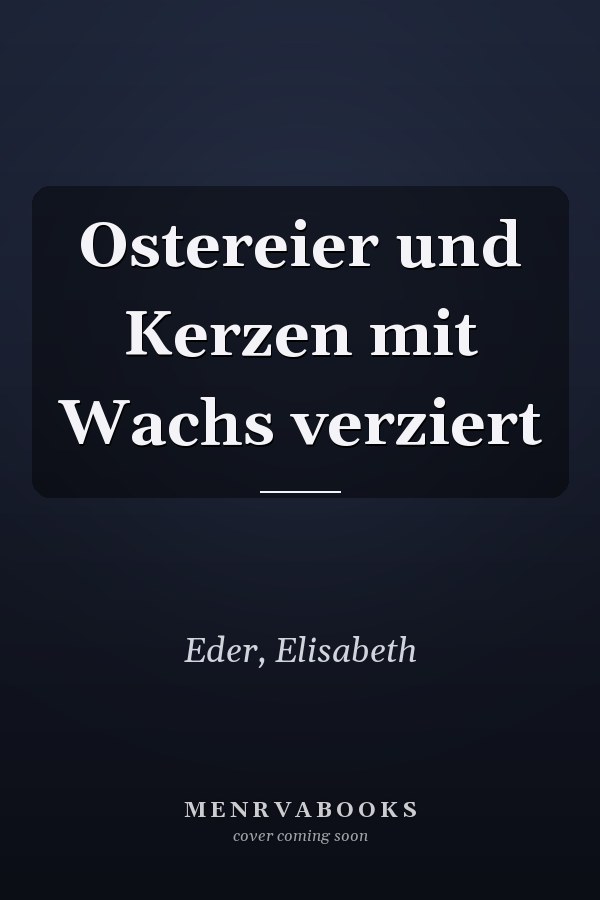 Ostereier und Kerzen mit Wachs verziert