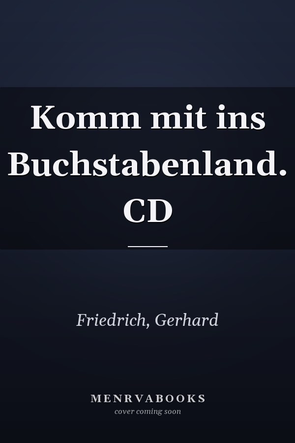 Komm mit ins Buchstabenland. CD