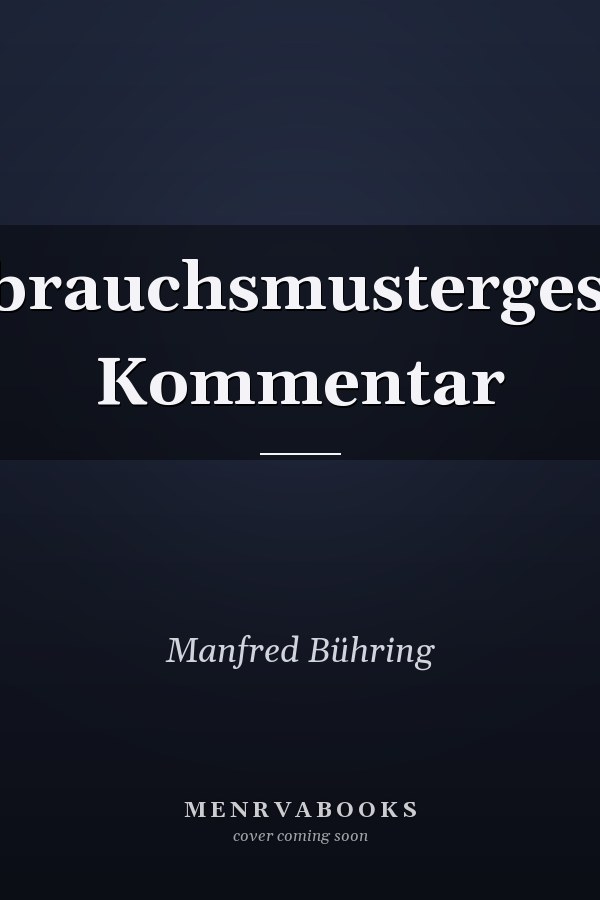 Gebrauchsmustergesetz Kommentar