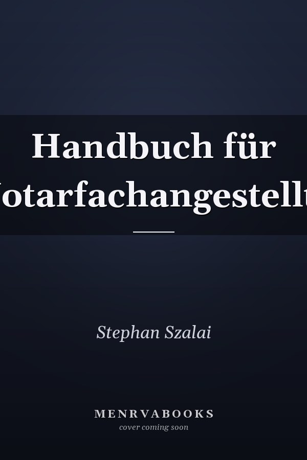 Handbuch für Notarfachangestellte