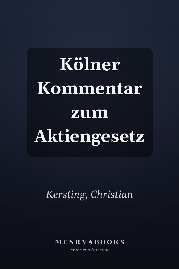 Kölner Kommentar zum Aktiengesetz