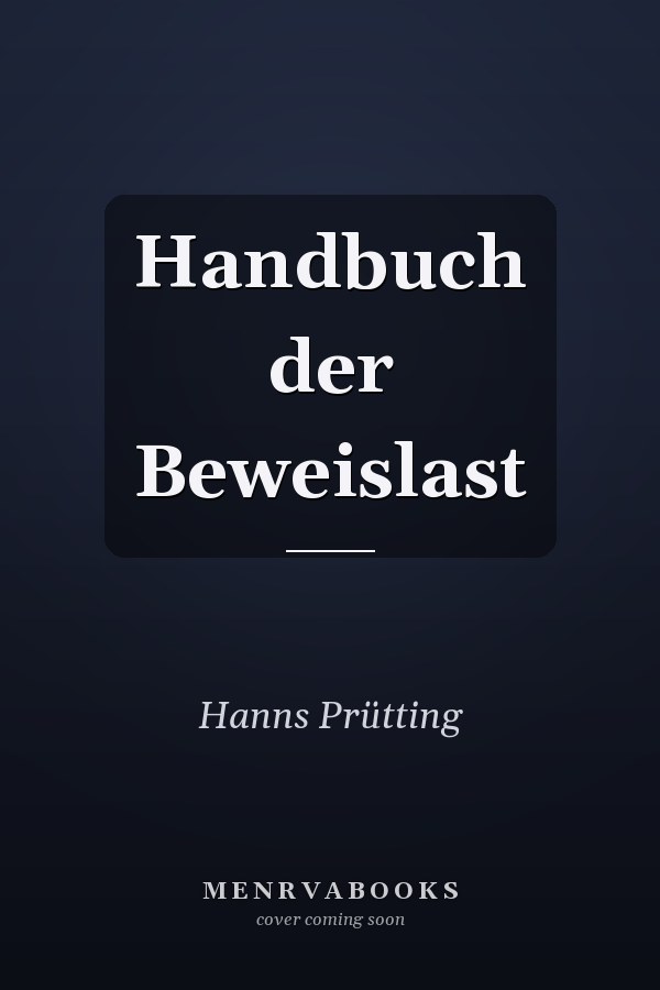 Handbuch der Beweislast