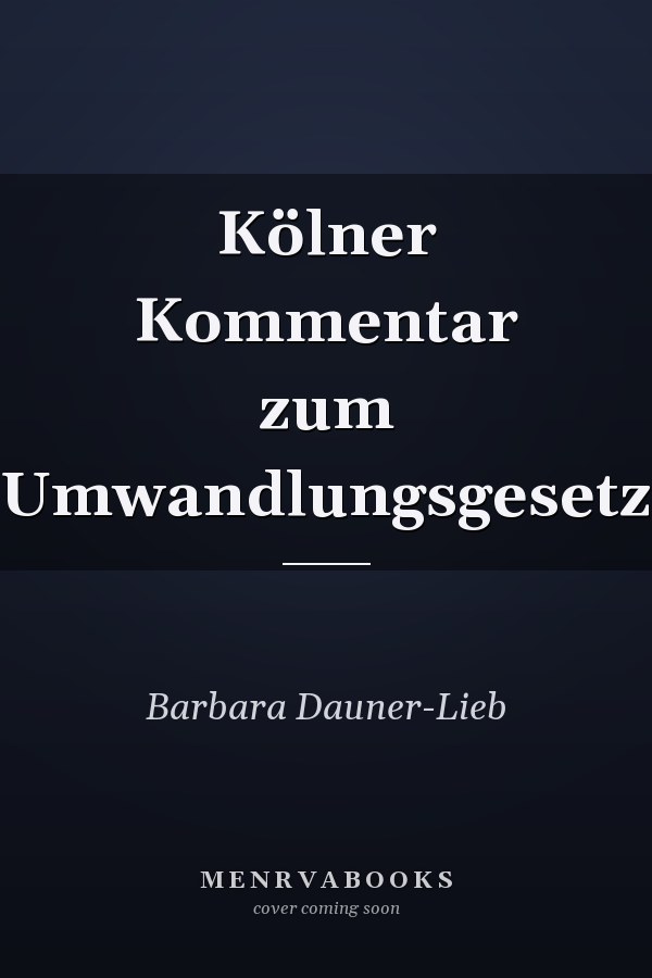 Kölner Kommentar zum Umwandlungsgesetz