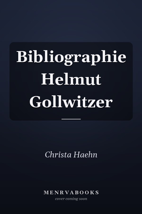 Bibliographie Helmut Gollwitzer