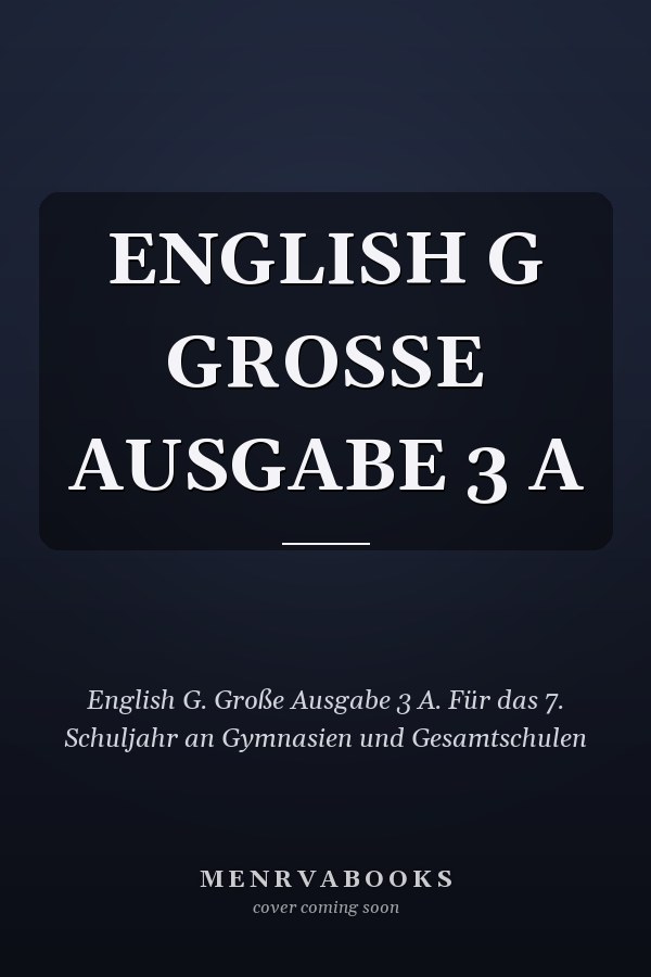 ENGLISH G GROSSE AUSGABE 3 A