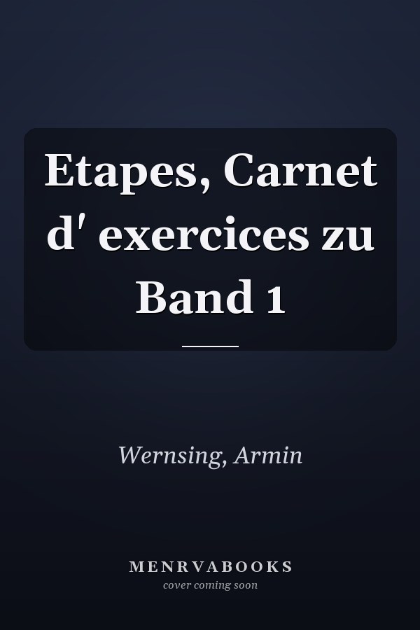 Etapes, Carnet d' exercices zu Band 1