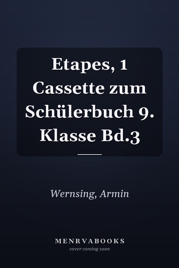 Etapes, 1 Cassette zum Schülerbuch 9. Klasse Bd.3