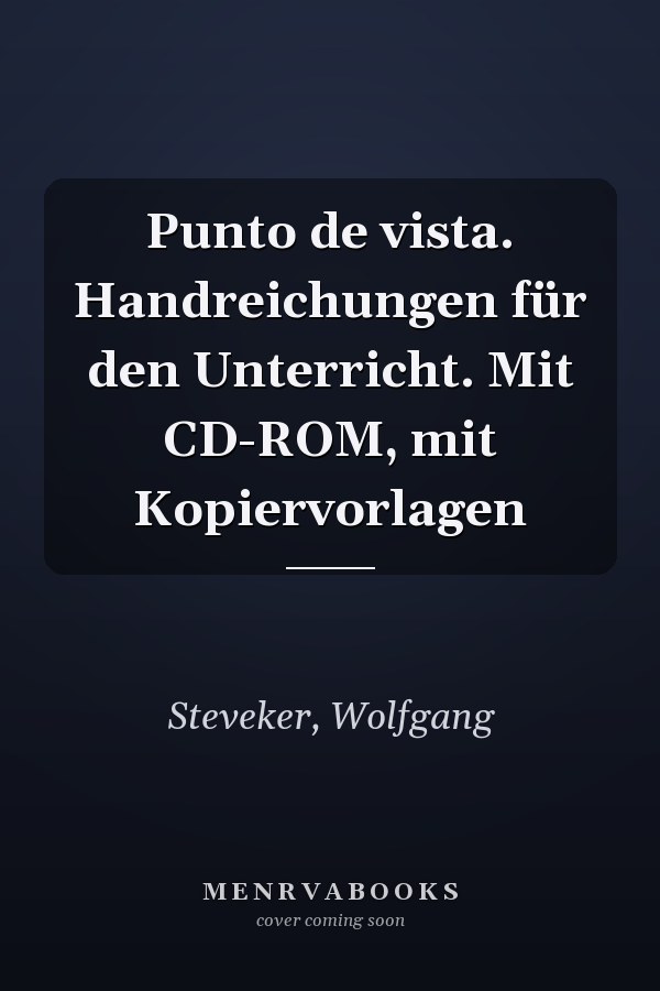 Punto de vista. Handreichungen für den Unterricht. Mit CD-ROM, mit Kopiervorlagen