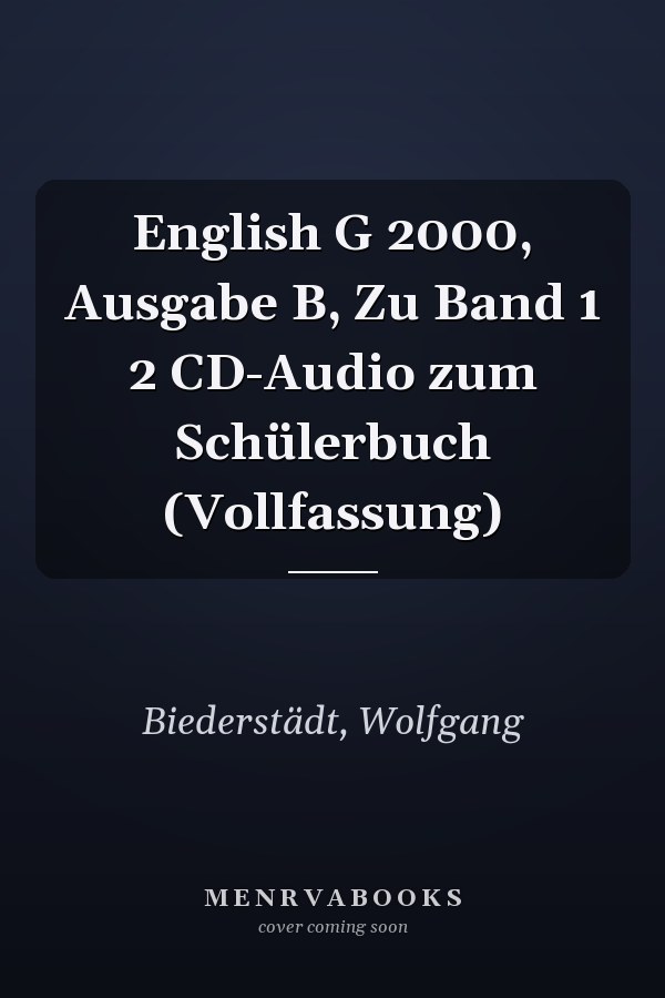 English G 2000, Ausgabe B, Zu Band 1 2 CD-Audio zum Schülerbuch (Vollfassung)