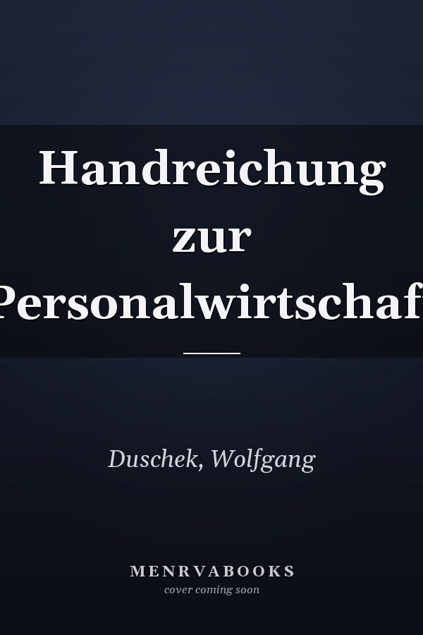 Handreichung zur Personalwirtschaft