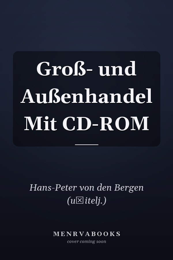 Groß- und Außenhandel Mit CD-ROM