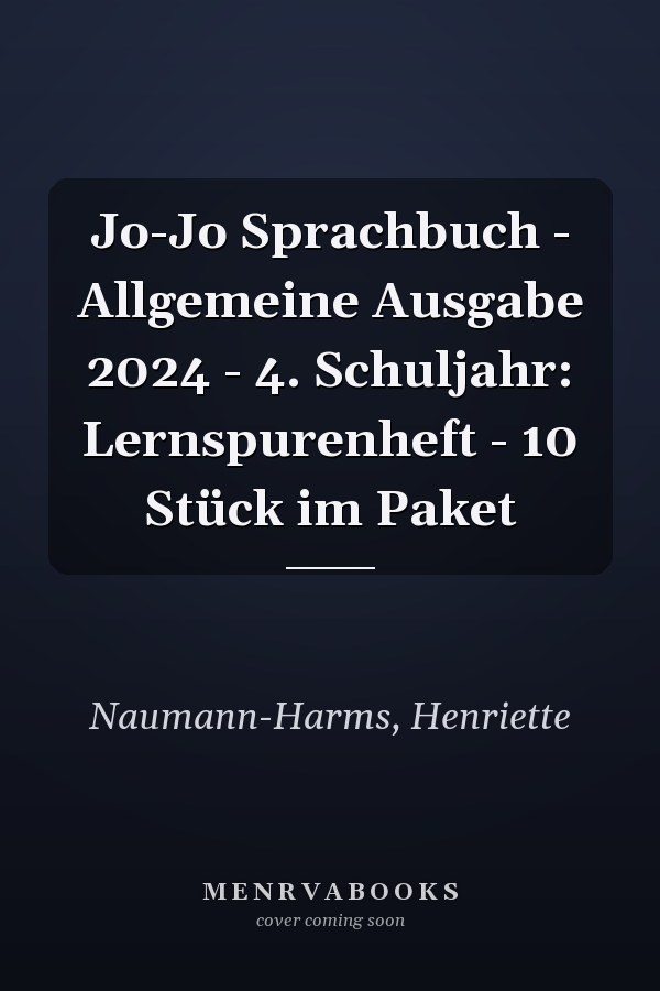 Jo-Jo Sprachbuch - Allgemeine Ausgabe 2024 - 4. Schuljahr: Lernspurenheft - 10 Stück im Paket