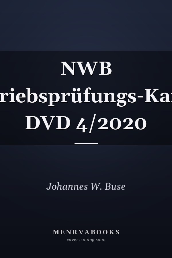 NWB Betriebsprüfungs-Kartei DVD 4/2020