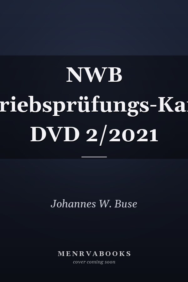 NWB Betriebsprüfungs-Kartei DVD 2/2021