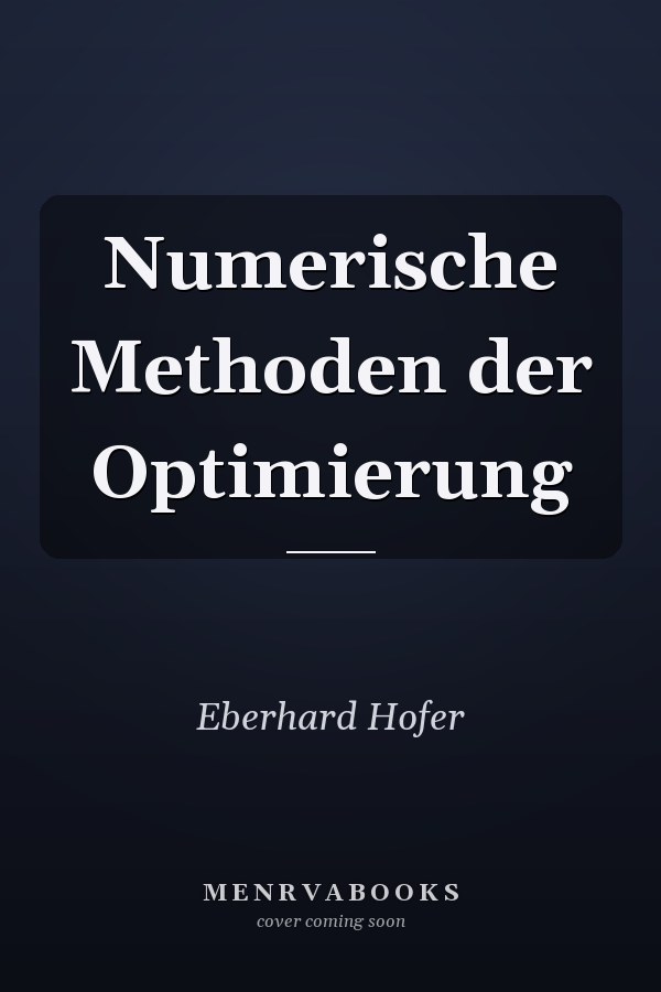 Numerische Methoden der Optimierung