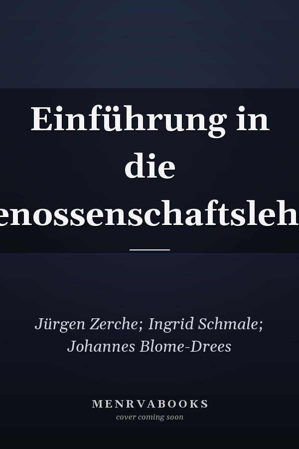 Einführung in die Genossenschaftslehre