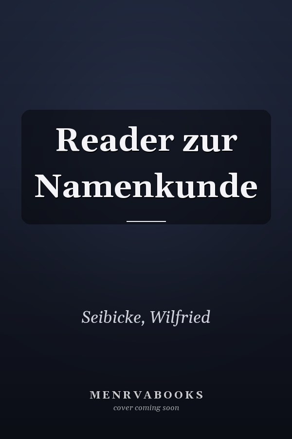 Reader zur Namenkunde