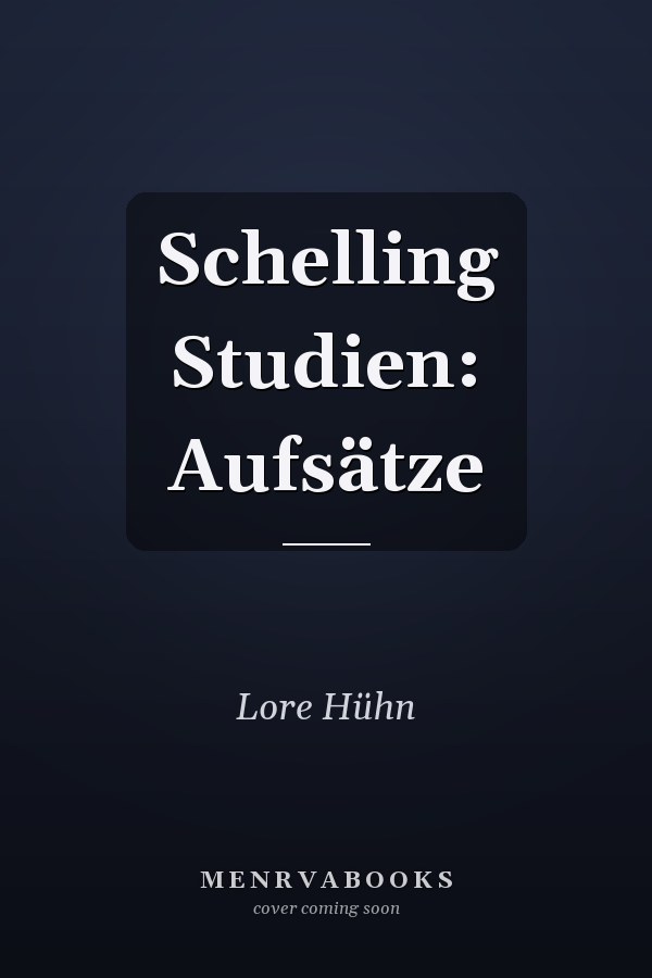 Schelling Studien: Aufsätze