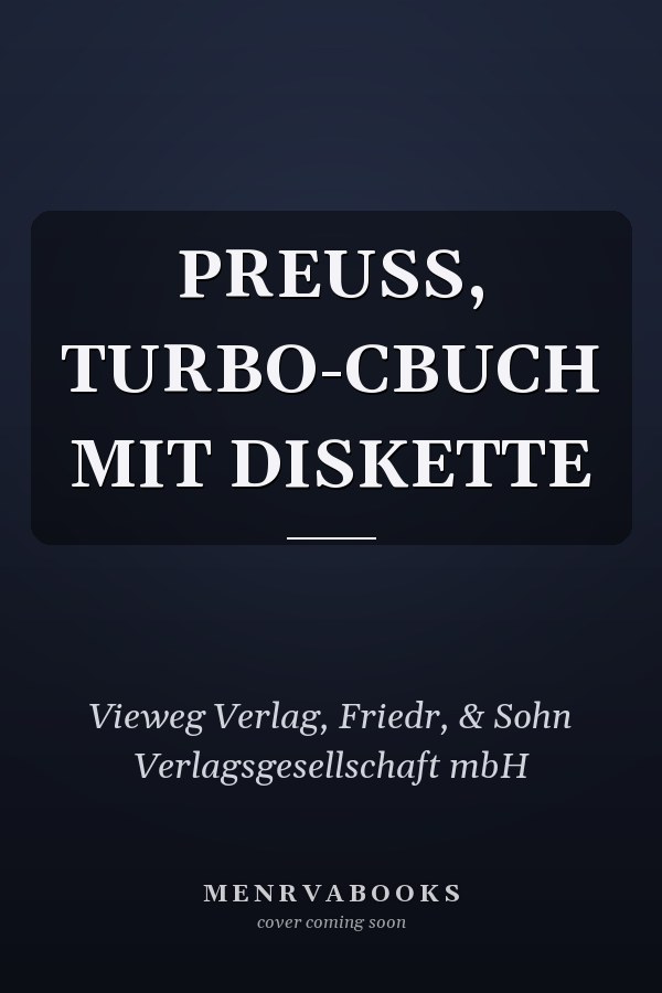 PREUSS, TURBO-CBUCH MIT DISKETTE