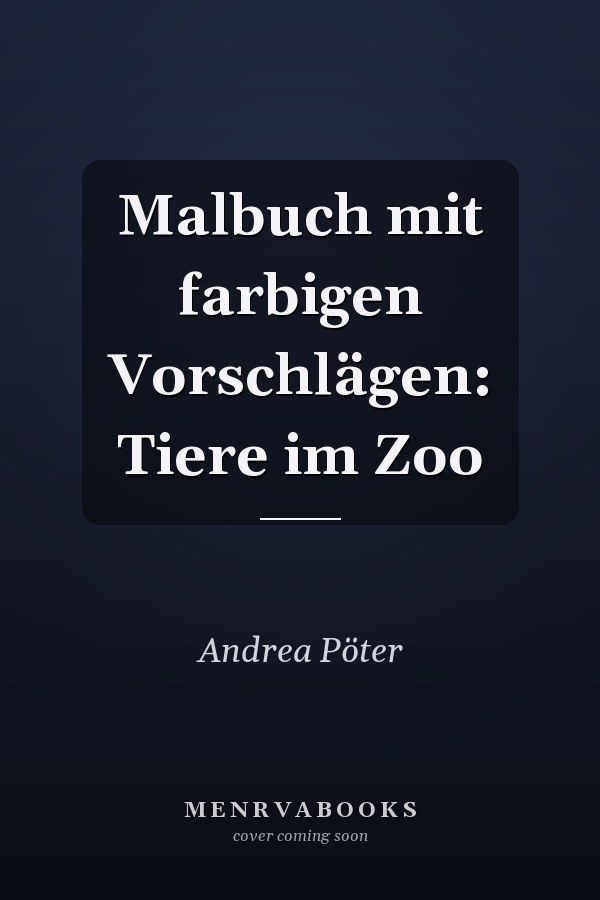 Malbuch mit farbigen Vorschlägen: Tiere im Zoo