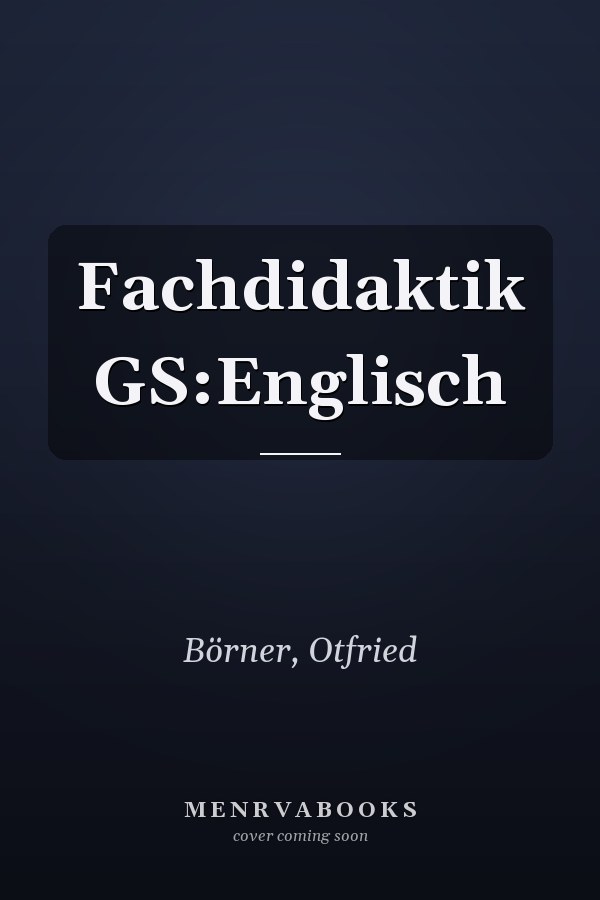 Fachdidaktik GS:Englisch