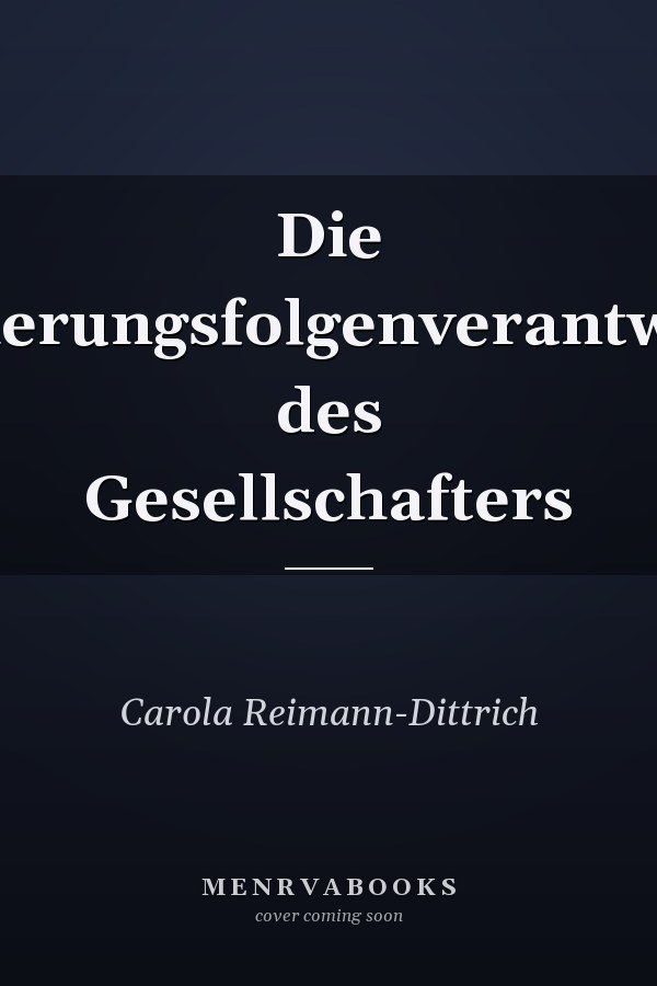 Die Finanzierungsfolgenverantwortung des Gesellschafters