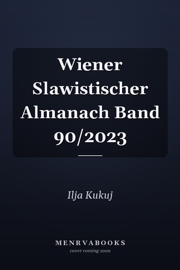 Wiener Slawistischer Almanach Band 90/2023