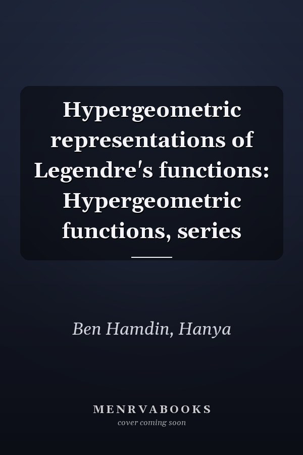 Hypergeometric representations of Legendre's functions: Hypergeometric functions, series