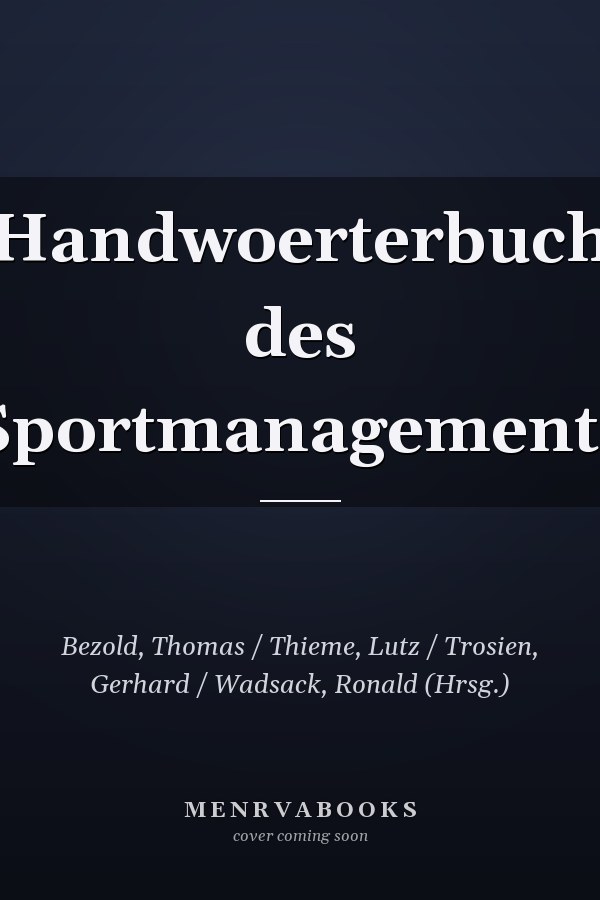 Handwoerterbuch des Sportmanagements